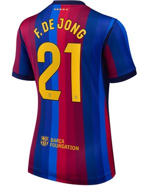 Nike Frenkie De Jong Barcelona 2026/27 Stadium Home Dri-Fit Soccer Jersey - Blue