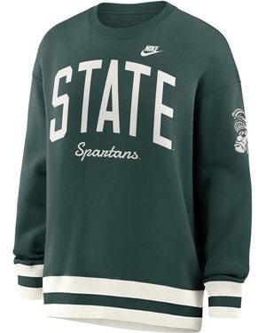 Nike Michigan State Legacy College Pullover Crew - Green