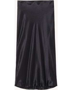 Nili Lotan Rosine Silk Skirt - Black