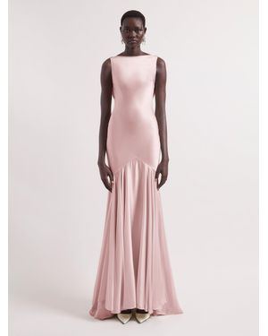 Nina Ricci Mermaid Dress With Open Back - Pink
