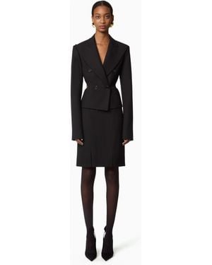 Nina Ricci Open Back Blazer - Black