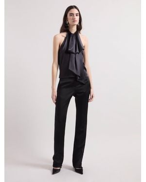 Nina Ricci Halterneck Satin Top - Multicolour
