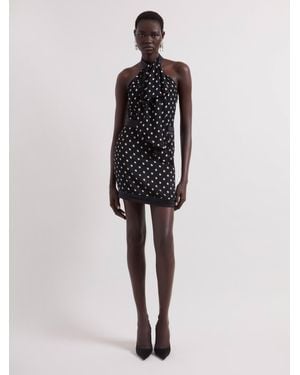 Nina Ricci Polka Dots Halterneck Mini Dress - Multicolour