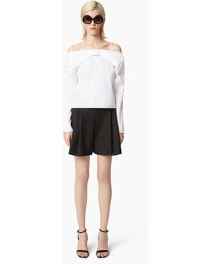 Nina Ricci Off Shoulder Shirt - White