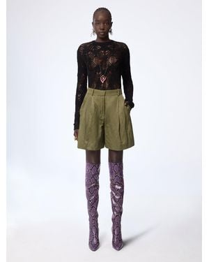 Nina Ricci Wrinkled Cotton Short - Multicolour