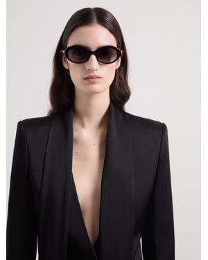 Nina Ricci Vintage Oval Sunglasses - Black