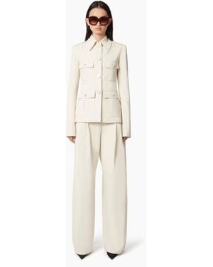Nina Ricci Cotton Saharienne Jacket - White