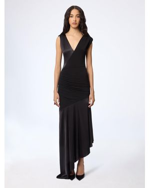 Nina Ricci Asymetrical Midi Dress - Black