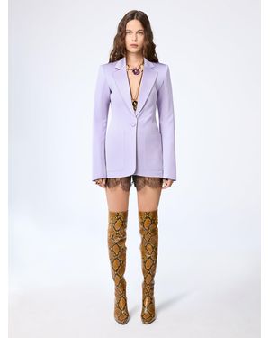 Nina Ricci Crepe Satin Blazer - White