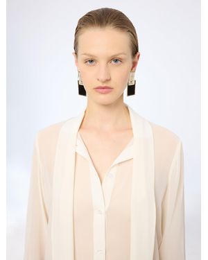 Nina Ricci Cream Three Graces Earrings - Natural