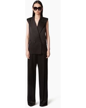 Nina Ricci Pleated Wide-Leg Trousers - Multicolour