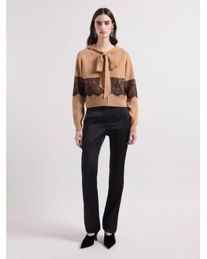 Nina Ricci Camel Cashmere Hoodie - Multicolor
