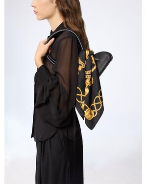 Nina Ricci Chains Silk Scarf - Black