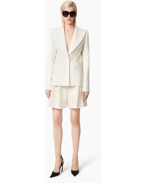 Nina Ricci Jacket With Open Draped Back - White