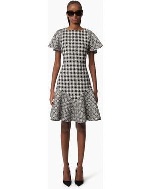 Nina Ricci Midi Tweed Dress - White