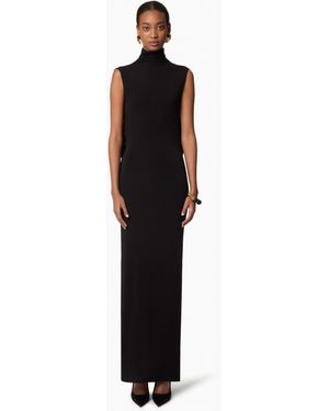 Nina Ricci Long Draped Dress - Black