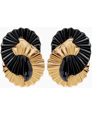 Nina Ricci Fluid Wings Earrings - Black