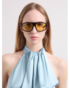 Nina Ricci Oversized Aviator Sunglasses - Blue