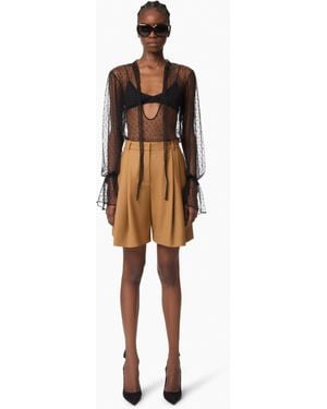 Nina Ricci Highwaisted Shorts - Natural