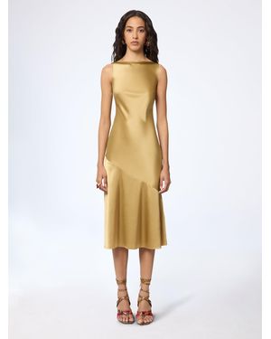 Nina Ricci Mermaid Midi Dress With Open Back - Metallic