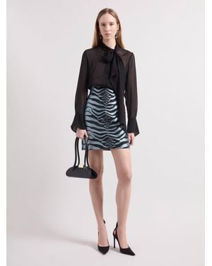 Nina Ricci Lavallière Silk Shirt - Black