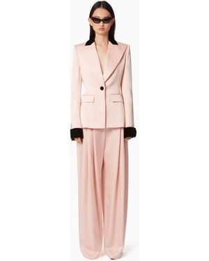 Nina Ricci Pleated Wide-Leg Trousers - Pink