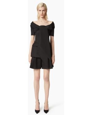 Nina Ricci Off Shoulder Jacket - Black