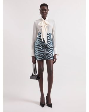Nina Ricci Tiger Print Skirt - Multicolour