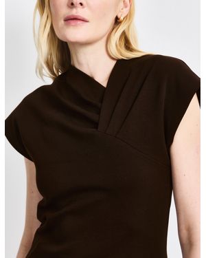 NINETY PERCENT Blaine Top In Bitter Chocolate - Black