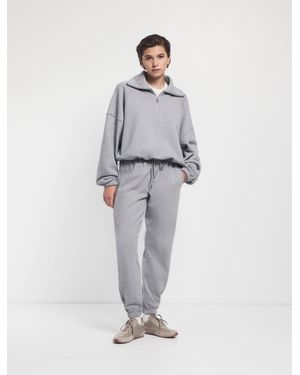 NINETY PERCENT Signature Sweatpant In Grey Marl