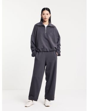 NINETY PERCENT Ellery Barrel Leg Sweatpant In Magnet - Blue