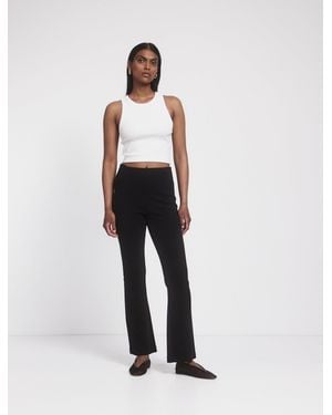 NINETY PERCENT Crop Flare Travel Legging In Black