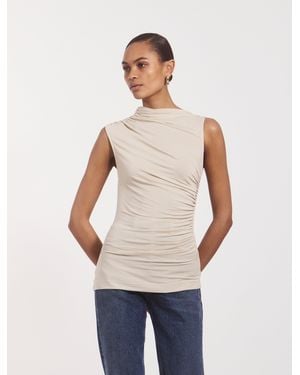 NINETY PERCENT Lui Top In Enoki Mushroom - White