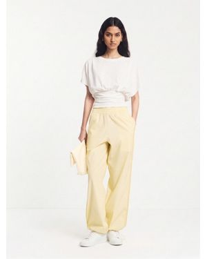 NINETY PERCENT Etta Smart Cargo Pant In Butter Milk - Natural
