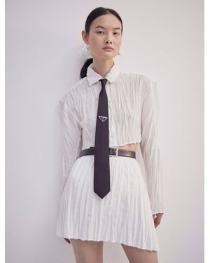 NINETY PERCENT Qui Shirt In White - Natural