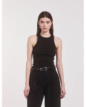 NINETY PERCENT Signature Rib Tank In Black