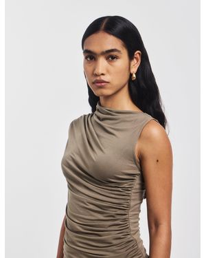 NINETY PERCENT Lui Top In Sage - Multicolour