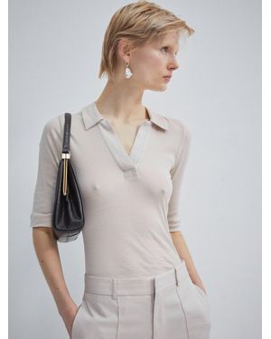 NINETY PERCENT Tadeo Top In Enoki Mushroom - Natural