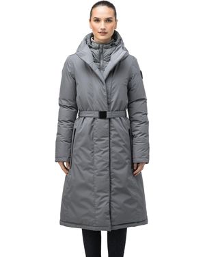 Nobis Lara Belted Parka - Gray