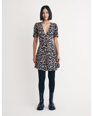 Nobody's Child Leopard Print Ellen Mini Dress - White