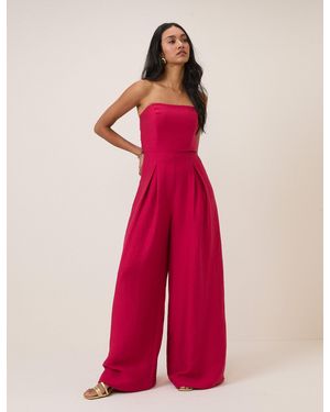 Nobody's Child Bandeau Rory Jumpsuit - Pink