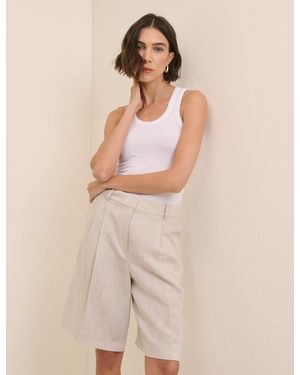Nobody's Child Bermuda Tailored Shorts - Natural