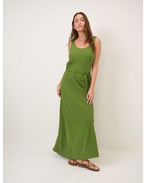 Nobody's Child Linen-Blend Malia Maxi Dress - Green