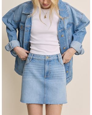 Nobody's Child Mid Wash Denim Sandi Mini Skirt - Blue
