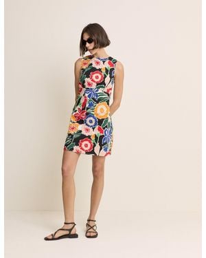 Nobody's Child Multi-Coloured Floral Sleeveless Vicky Mini Dress - Natural