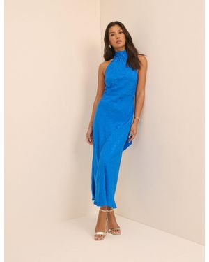 Nobody's Child Cobalt Jacquard Fifi Maxi Dress - Blue