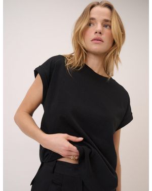Nobody's Child Cap Sleeve T-Shirt - Black
