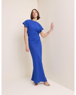 Nobody's Child Electric Asymmetric Naz Maxi Dress - Blue