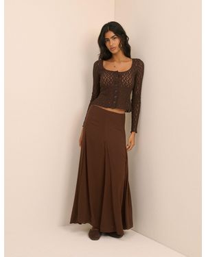 Nobody's Child Selene Maxi Skirt - Brown
