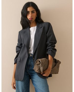 Nobody's Child Single Breasted Alexa Blazer - Blue